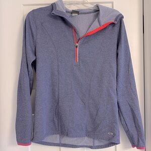 Champion heathered purple quarter zip fleece